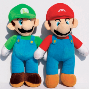 Mario og Luigi bamse - Super Mario - 35 cm