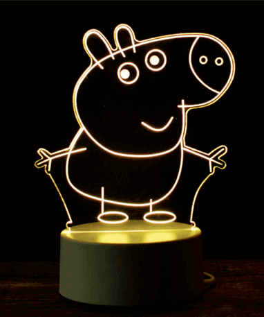 #1 - Gurli Gris 3D Lampe