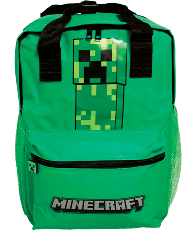 Minecraft skoletaske til børn - Creeper taske