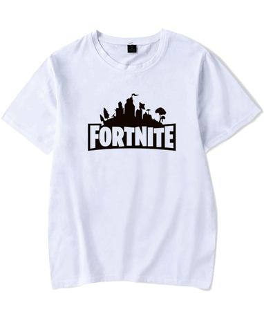 Fortnite t-shirt til børn og unge - hvid Fortnite trøje