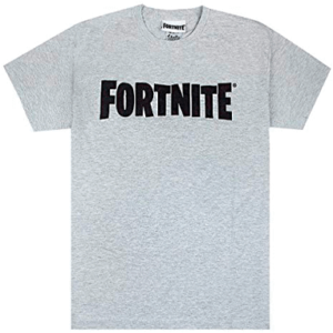 Grå Fortnite t-shirt til børn