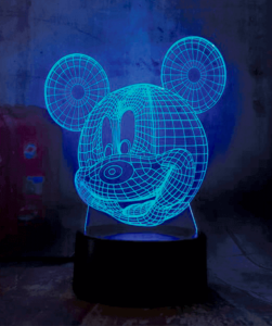Mickey Mouse 3D lampe