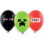 Minecraft balloner - 6 stk