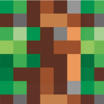 Minecraft servietter - 33x33cm