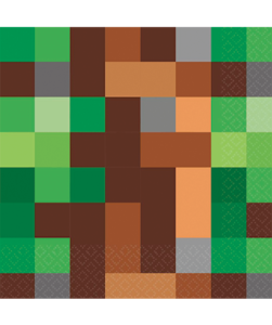 Minecraft servietter - 33x33cm