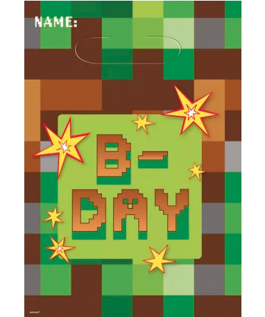 Minecraft slikposer - fødselsdagspynt