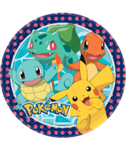 Pokemon paptallerken - fødselsdagstema