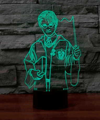 Billede af Harry Potter lampe - 3D natlampe