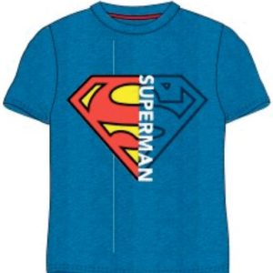 Blå superman t-shirt til børn