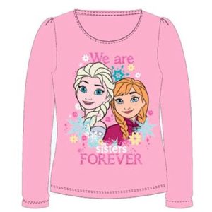 Frozen trøje til piger - lyselød - Elsa og Anna