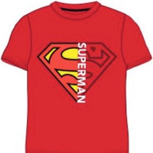 Rød superman t-shirt til børn