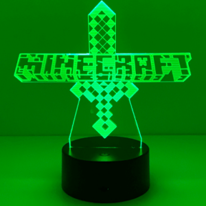 Minecraft lampe til værelset