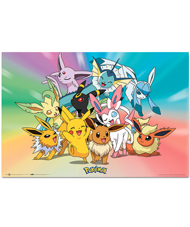 Pokemon evolutions plakat 61x91cm