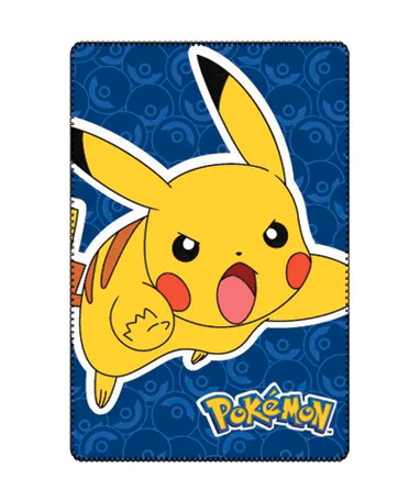 #1 - Pikachu tæppe - 100x150 - Polar fleece - Pokemon