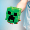 Minecraft Creeper lampe i hånden