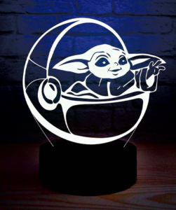 Baby Yoda 3D lampe - The Mandalorian