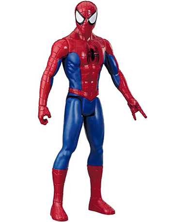 Spiderman Titan Hero Actionfigur - rød-blå