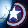 Captain America 3D lampe - LED