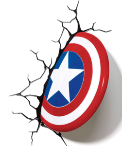 Captain America 3D lampe - Skjold