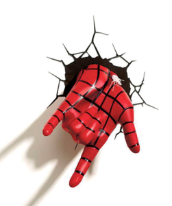 Spiderman 3D hånd lampe