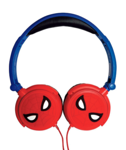 Spiderman høretelefoner - Rød og blå - Marvel