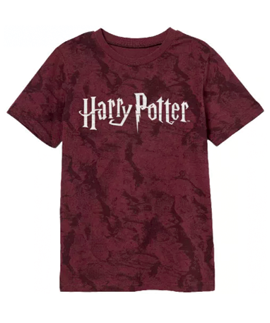 5: Harry Potter mørkerød t-shirt (9-14 år)