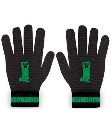 #2 - Minecraft mørke handsker - vanter til børn