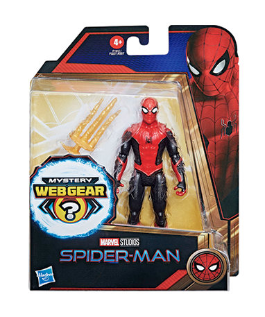 Spiderman 3 rød-sort dragt figur - No way home