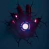 Iron Man Led 3D Hånd