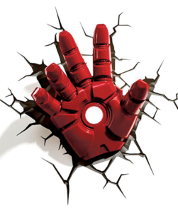 Iron Man Led 3D Hånd - lampe - Marvel