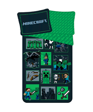 Minecraft sengetøj - Ender Drage & Monstre