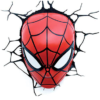 Spiderman hoved LED 3D lampe