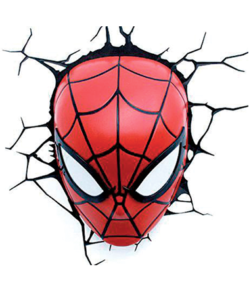 Spiderman hoved LED 3D lampe
