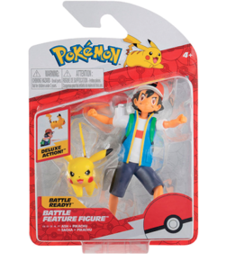 Pokemon Pikachu & Ash figur - Battle feature