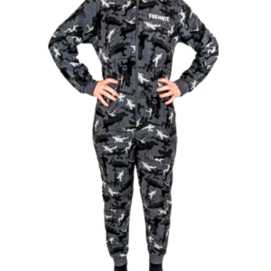 Fortnite Militærgrå Onesie - Pyjamas