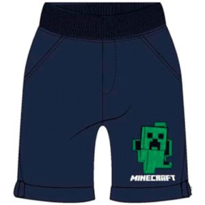 Minecraft blå shorts til børn