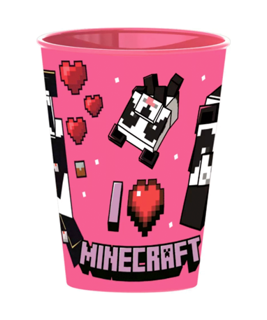 Minecraft lyserødt krus - 260ml