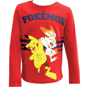 Pokemon langærmet t-shirt til børn