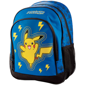 Blå Pikachu skoletaske - Pokemon