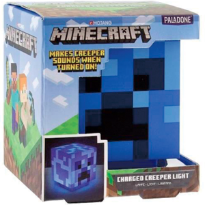 Minecraft Charged Creeper lampe - Blå