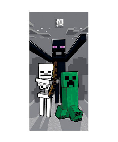 Minecraft håndklæde til børn 70x140cm - Monstre