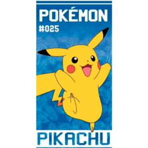 Pokemon håndklæde - Pikachu blå