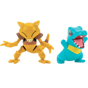 2-Pack Totodile & Abra - Pokemon Battle Figure