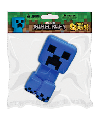 12: Blå Minecraft Squishme Stressbold