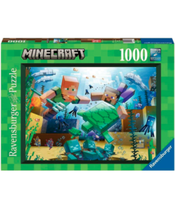 Minecraft puslespil med 1000 brikker