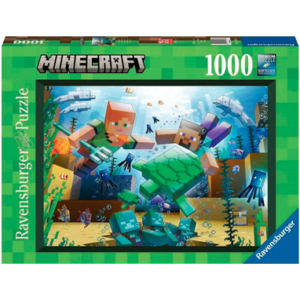 Minecraft puslespil med 1000 brikker
