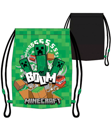 Minecraft sportstaske - Kaboom - Creeper