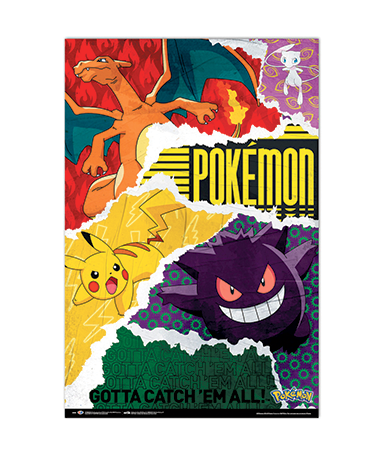 Pokemon Gotta Catch them all plakat - 61x91cm