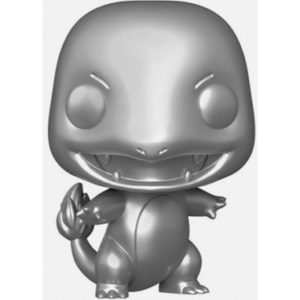 Sølv Charmander Funko pop figur - 10cm - Pokemon