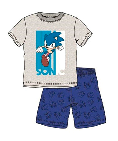 Billede af Sonic t-shirt & shorts (8-14år)